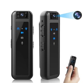 Mini Body Camera, Mini Camera, Wearable Body Camera with Night Vision, 1080P HD Recording, 180° Rotatable Lens, Portable Video Camera with LED Indicator Light Clip