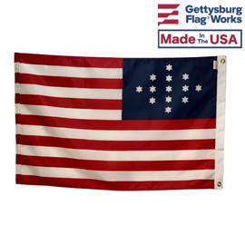 Historical Hulbert Flag - American Revolutionary War Flag by Gettysburg Flag Works (3x5')