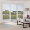 TPard Sliding Glass Patio Door Handle Replacement Set with Oak