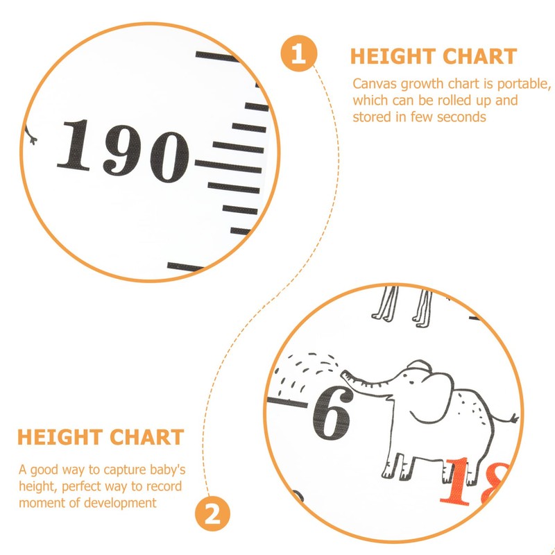Alipis Animals Growth Height Wall Chart Canvas Measurement Hanging Wall