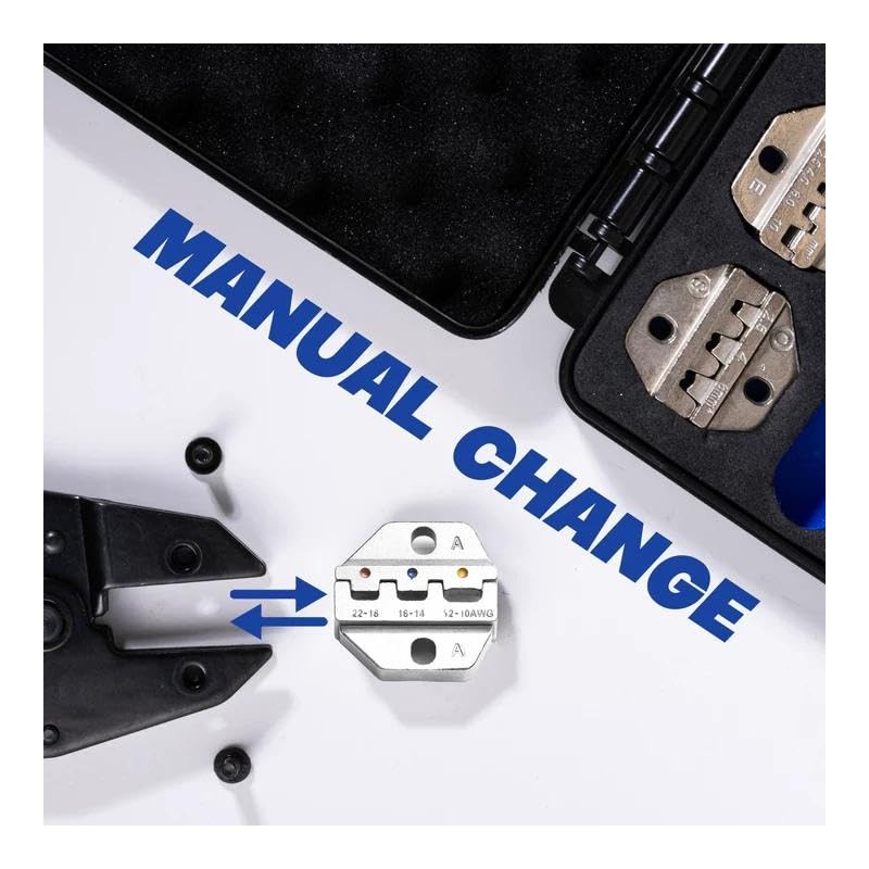 Crimping Tool Set, Ratchet Wire Crimper Tool For Heat Shrink,