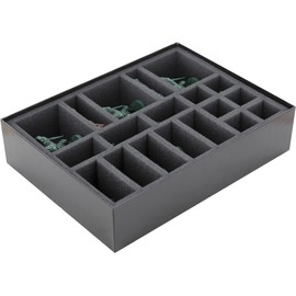 Feldherr foam set + Organizer compatible with HeroQuest (2021): Kellar's Keep - board game box