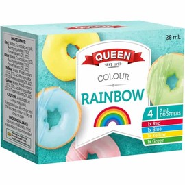 Queen Rainbow Food Colours 4 pack