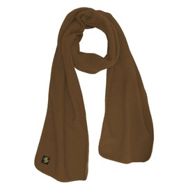 Black 3 Piece Fleece Hat Scarf & Glove Matching Set Light Brown