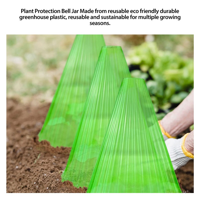 30PCS Bell Plant Protectors Ventilate Plastic Effective Protection Reusable Bell