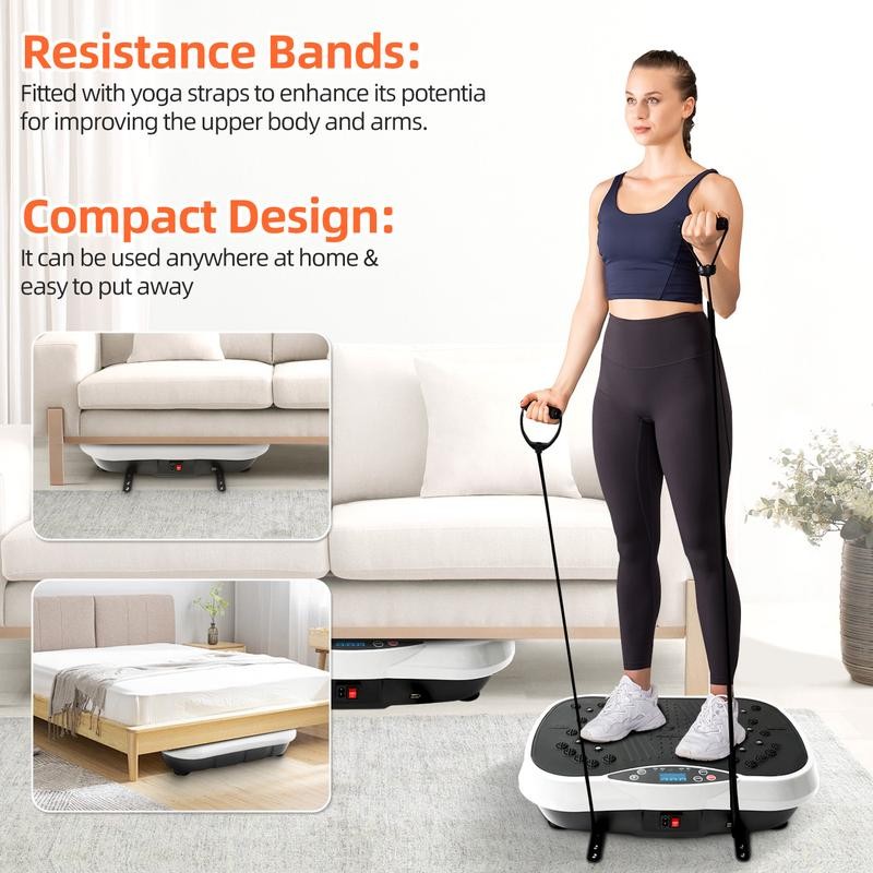 Vibration Plate Exercise Machine, Whole Body Workout, Fat Shaker &