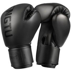 Boxing Gloves for Men & Women Pro Grade 8 oz-16 oz Kickboxing Punching Training Gloves - Essential Boxing Equipment for Training (Black&Red, 10oz)