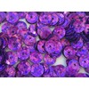 Sequins 8mm 1000/Pkg Crazy Dots Finish Purple