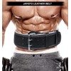Jayefo Leather Buckle Weightlifting Lumbar Support Safety Belt Back Brace