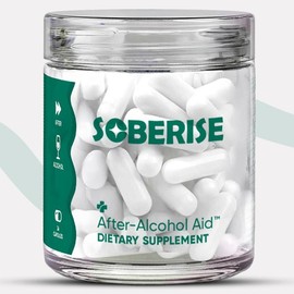 Soberise Restore After-Alcohol Aid – L-Cysteine Supplement for Energy & Electrolyte Balance, 12 Doses, 36 Capsules