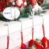 KEYIDO 4 Pcs Christmas Stocking Hook Holders Stocking Hangers for