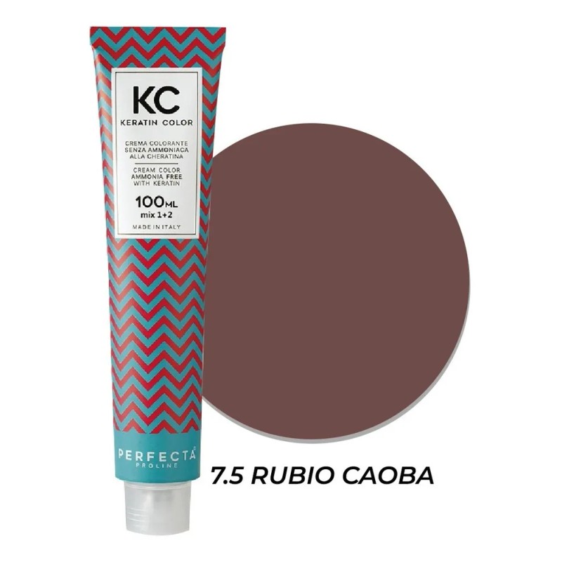 Tinte Profesional De Cabello Keratincolor Sin Amoniaco 100ml 7.5 Rubio