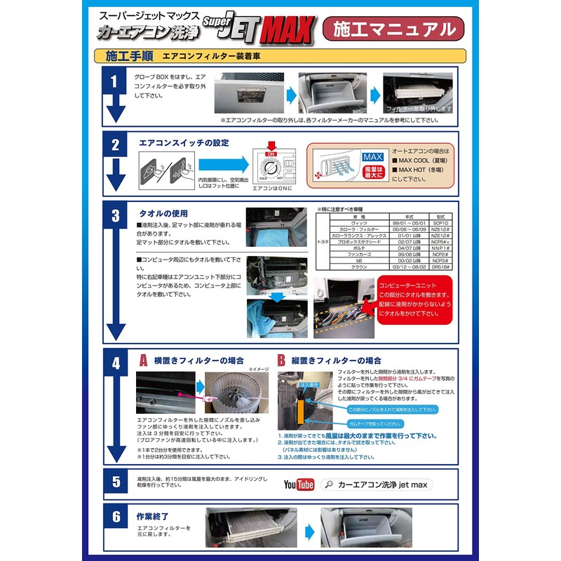ZACJAPAN JETMAX Car Air Conditioner Deodorizer