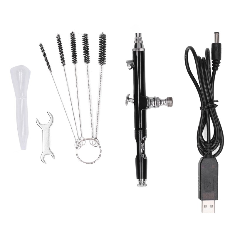 Upgraded Airbrush Kit with Air Compressor Portable Cordless Gun Rechargeable