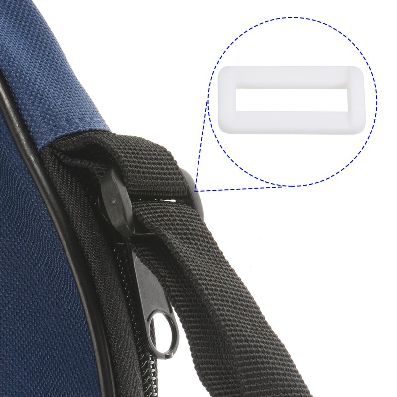 M METERXITY 50 Pack Rectangle Buckle - Plastic Ring Buckles