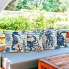 Tikeciti Summer Ocean Pillow Covers Blue Stripes 18 x 18