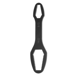 HARFINGTON Double-Ended Torx Wrench 9/18"-1/2"(8-22mm) Multifunctional Universal Self-Tightening Wrench Tool 0.2" x 6.3" Torx Spanner Key Set for Home Outdoor Auto Machine Repair, Black