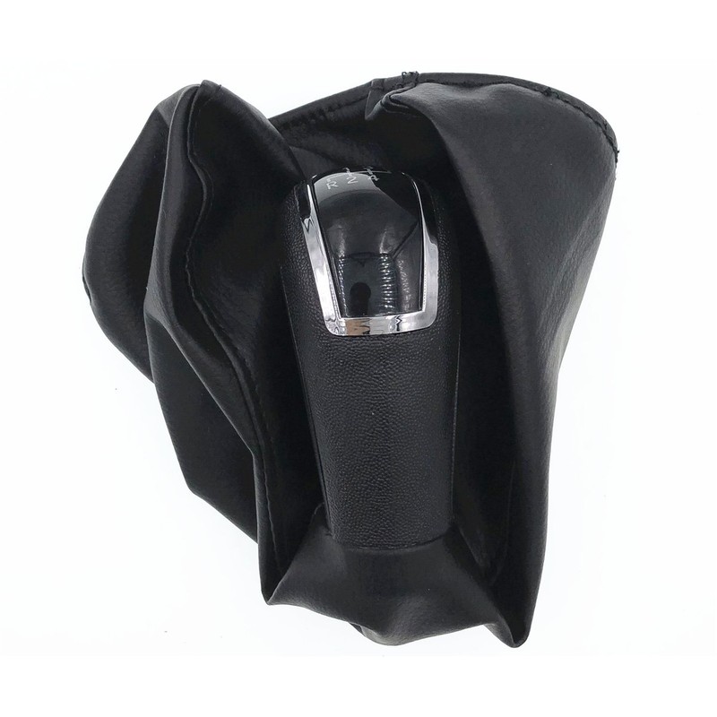 HZTWFC 6 Speed Black Car Gear Shift Knob Gaiter Boot