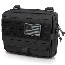 WYNEX Tactical Molle Admin Bolsa de diseño abierto de tres pliegues, bolsa de herramientas Molle Bolsa de primeros auxilios EDC Utility, bolsa de herramientas, organizador de accesorios Molle Incluye