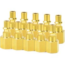 ChillWaves A-Style(ARO) Air Plug, 1/4" NPT Female Pneumatic Plugs, Air Compressor Accessories Fittings(10-PACK)
