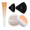 Catrice | Under Eye Brightener Trio Set 020 Warm Nude| Liquid Brightener, Setting Powder & Magic Perfector Puff | Radiant Finish & Crease-Free Wear | Vegan & Cruelty Free