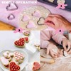 5 Pieces Heart Cookie Cutter,Heart Shaped Cookie Cutter,Suitable for Valentine's