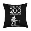 Time For 200 MPH Wind Autumn Leaf Blower Throw Pillow