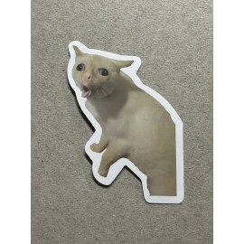 Cat Stickers Coughing Cat