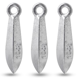 Fishing Weights Bank Sinkers Saltwater Fishing Gear Streamlined Fishing Sinkers Surf Fishing Catfish Sinker Lead Fishing Weights Terminal Tackle, 100g 200g 300g