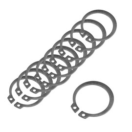 Durable Spring Steel External snap retaining Rings with Black Oxide Finish (3/8", 5)