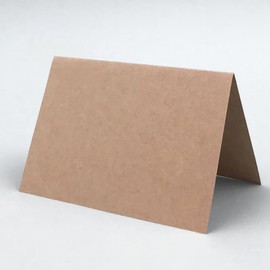 Paper Entrance Place Cards A6 Size Bifold Kraft Paper 30 Sheets Message Card Price Card Wedding 55179