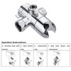 3-Way Shower Diverter Valve Mount, G1/2 Handheld Shower Arm Diverter