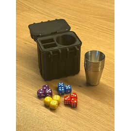 Selfmade Shock Cutlery with Box + Cube + Cup - Knobel's Cutlery Shocks Knobels (To Go Add On, Blue)