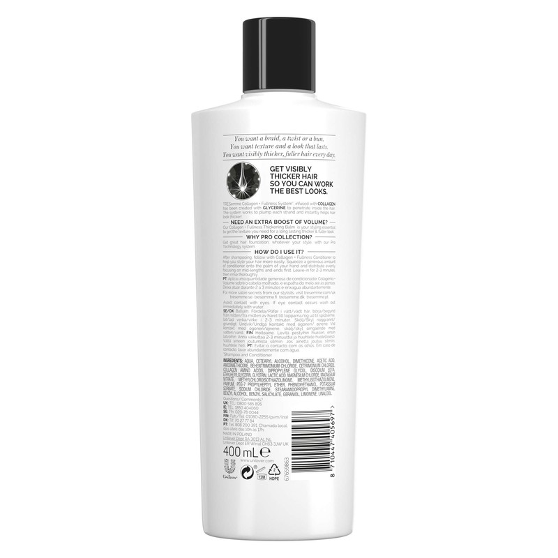 TRESemme Pro Collection Collagen+ Fullness Conditioner 400 ml