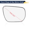 VISMIRROR Car Rearview Right Side without Heated Mirror Glass with