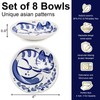 Mezchi Dipping Bowls Set of 8, 4 Inch Ceramic Soy