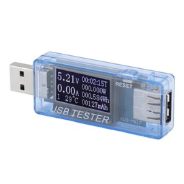 USB C Tester Power Meter, Digital Display Multifunction Type C USB Current Voltage Charging Detector Voltmeter Ammeter, for Power Supply Equipment