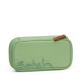 satch Pencil Case Extra Large incl. divider, zip-up compartment, set square Nordic Jade Green – light green.