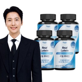 Eye Health Real Lutein 60 Capsules x 4 Bottles (8-Month Supply) / Contains 11-Ingredient Complex Functional Vitamin B, Bilberry Extract Powder, and Astaxanthin / 눈건강 리얼 루테인 60캡슐x4병 8개월분  11중 복합기능성 비타민B 빌베리 추출분말 아스타잔틴 함유