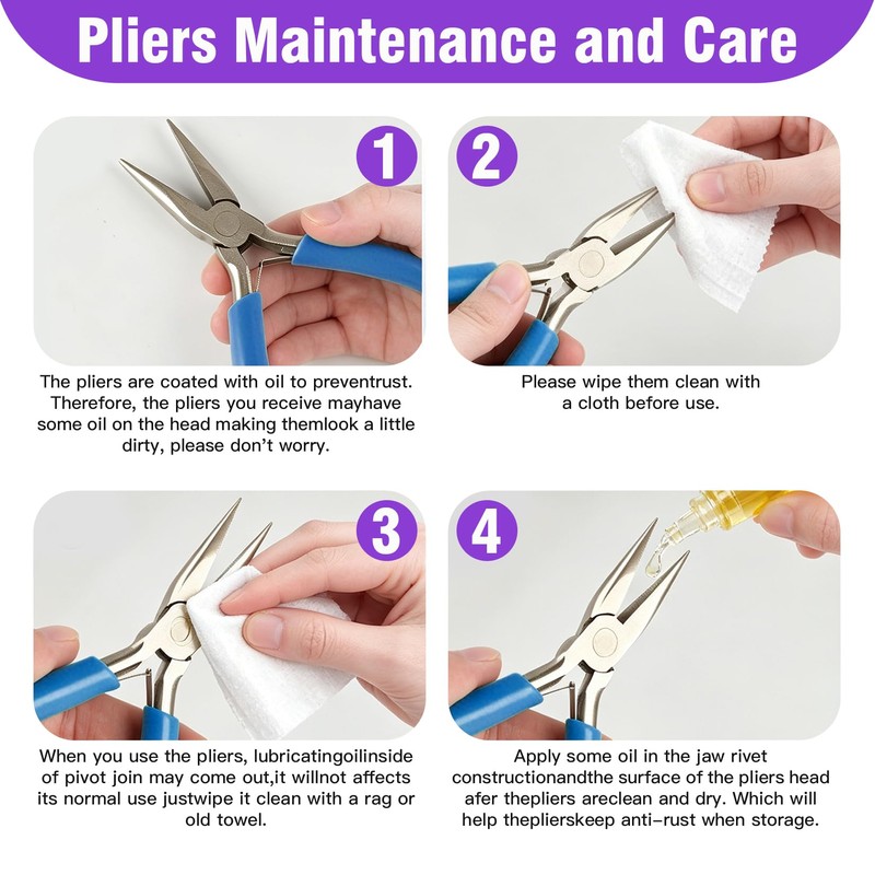 Jewelry pliers Needle Nose Pliers Jewelry Making Starter Kit 4.5