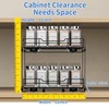 BOIVSHI 2-Tier Spice Rack Organizer, Pull Out Spice Rack for