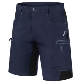 MAGCOMSEN Summer Shorts for Men Quick Dry Shorts for Men Athletic Shorts Hiking Shorts for Men Travel Shorts Mens Short Shorts Cycling Shorts Men Navy