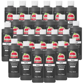 Apple Barrel Acrylic Paint in Assorted Colors (8 Ounce), 20404EA Black- (Pack of 24)