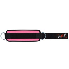 AQF Ankle Straps for Cable Machines Attachment - Neoprene Padded Gym Wrist Cuff Legs Extensions Curls, Kickbacks, Weightlifting Hip Abductor, Abs, Glute Workout (Pink, Single)