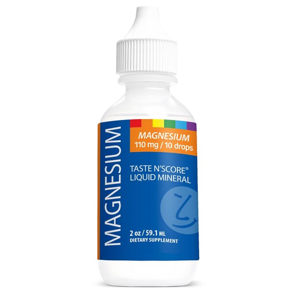 Taste N' Score Magnesium Liquid Ionic Mineral Supplement; 100% Pure; 110 mg; 72 Servings