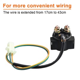 WATERWICH ‎Starter Solenoid Relay Compatible with Honda 300 Fourtrax TRX300 TRX300FW 2X4 4x4 1988 1989 1990 1991 1992 1993 1994 1995 1996 1997 1998 1999 2000 for Starter with OE Number 31200-HC4-033