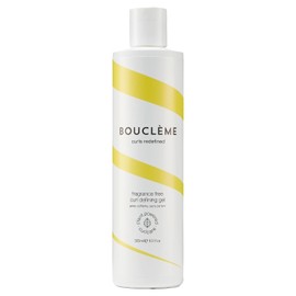 Bouclème Fragrance Free Curl Defining Gel 300ml - Long Lasting Hold - Perfect for Styling - No Stickiness - Moisturizes Hair - 98% Naturally Derived Ingredients and Vegan Curly Hair Products