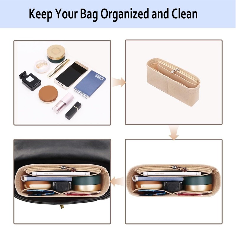 Purse Organizer Insert,Handbag Storage Bag,Processing Inner Pocket,Multi-pocket Storage Compartment,Fits Mini