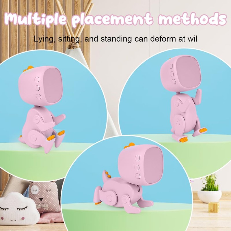EUBSWA Digital Alarm Clock for Children, Dinosaur Children's Alarm Clock