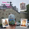 Souvenir Snow Globe Mountain Country Castle Castle 65 mm Diameter